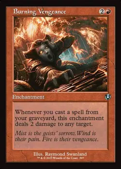 Burning Vengeance X1 RETRO FOIL-NM/M- Innistrad Remastered - Image 1
