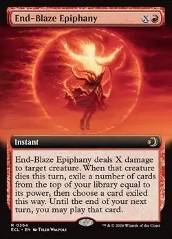 End-Blaze Epiphany X1 EXTENDED ART FOIL-NM/M-Lorwyn Eclipsed - Image 1