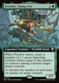 Ferrafor, Young Yew X1 EXTENDED ART -NM/M- Commander: Lorwyn Eclipsed - Image 1