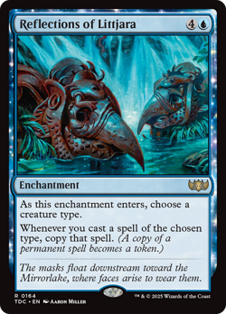 Reflections of Littjara - 164 - Tarkir: Dragonstorm Commander- Near Mint - MTG - Image 1