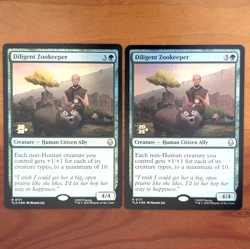 2x Dilligent Zookeeper - Prerelease Foil Promo - Avatar TLA MTG - Image 1