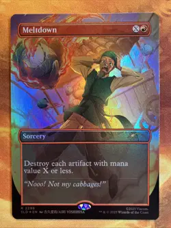 MTG Rainbow Foil Borderless Meltdown Secret Lair X Avatar: The Last Airbender NM - Image 1