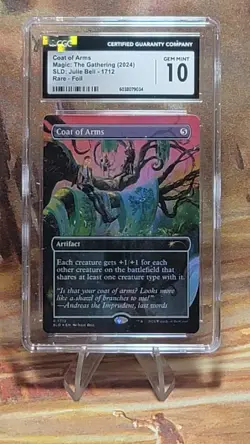 MTG Coat of Arms Rainbow Foil #1712 SL Borderless Julie Bell CGC 10 Gem Mint - Image 1