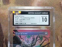 MTG Coat of Arms Rainbow Foil #1712 SL Borderless Julie Bell CGC 10 Gem Mint - Image 2