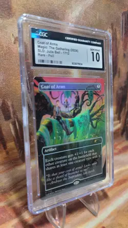 MTG Coat of Arms Rainbow Foil #1712 SL Borderless Julie Bell CGC 10 Gem Mint - Image 3