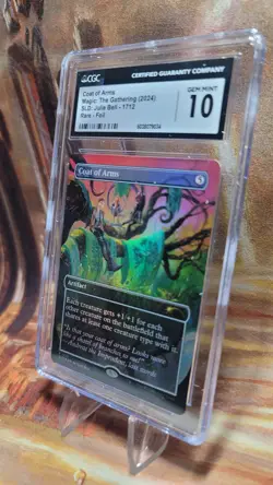 MTG Coat of Arms Rainbow Foil #1712 SL Borderless Julie Bell CGC 10 Gem Mint - Image 4