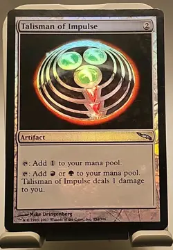 Mtg 🔥🔥 FOIL 🔥🔥 Talisman of Impulse Mirrodin MT/NM Magic The Gathering - Image 1