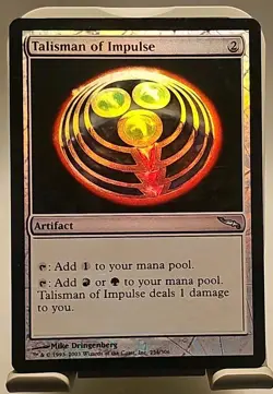 Mtg 🔥🔥 FOIL 🔥🔥 Talisman of Impulse Mirrodin MT/NM Magic The Gathering - Image 3