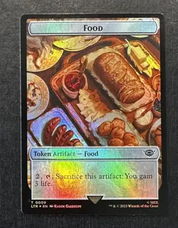 MTG Lord of the Rings Tentacle / Food 0004 / 0011 Token Creature FOIL Magic NM - Image 1