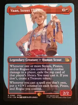 MTG Final Fantasy - Vaan, Street Thief - Borderless Rare - Image 1