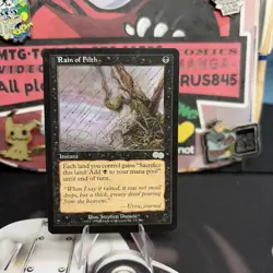 Magic The Gathering Rain of Filth 151/350 (Urza's Saga) LP MTG UNCOMMON VINTAGE - Image 1