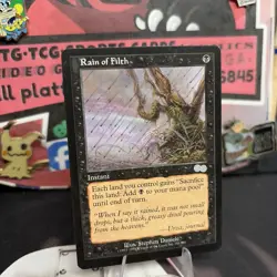 Magic The Gathering Rain of Filth 151/350 (Urza's Saga) LP MTG UNCOMMON VINTAGE - Image 3