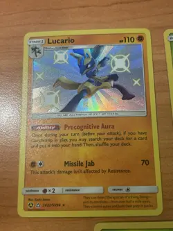 Pokemon lot of 5 shiny cards Lucario Vulpix Rowlet Scyther Pheromosa fates sv94 - Image 2