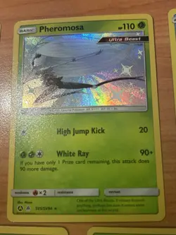 Pokemon lot of 5 shiny cards Lucario Vulpix Rowlet Scyther Pheromosa fates sv94 - Image 3