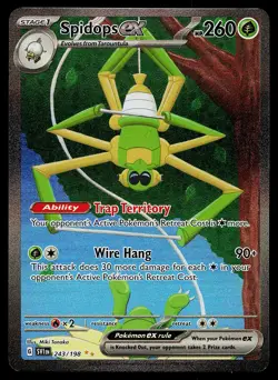Pokemon Card - Spidops ex Scarlet & Violet Base Set 243/198 Holo SIR - Image 1