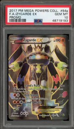 Pokemon Zygarde EX Mega Powers Coll. Full Alt Art Promo #54a PSA 10 Gem Mint - Image 1
