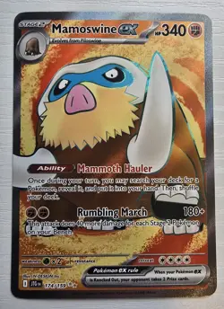 Mamoswine ex 174/159 Ultra Rare Journey Together Pokemon TCG Mint NM - Image 1