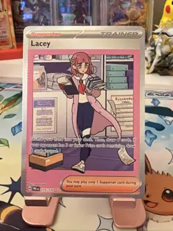 Pokemon TCG Prismatic Evolutions Lacey Special Illustration Rare 175/131 NM - Image 1