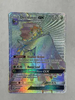 Pokemon TCG Decidueye GX 2017 Sun&Moon Guardians Rising 146/145 Holo Secret Rare - Image 2