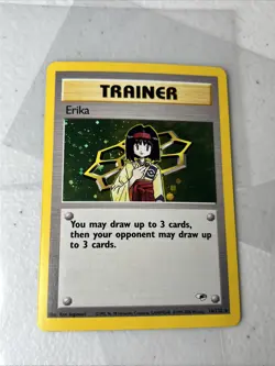 2000 Pokemon Gym Heroes Trainer Erika Holo 16/132 NM - Image 2