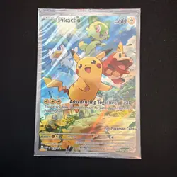 Pokemon TCG Scarlet & Violet Pikachu Promo #27 w/Pokemon Center Stamped Sealed - Image 2