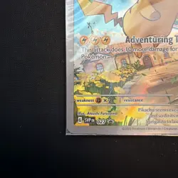 Pokemon TCG Scarlet & Violet Pikachu Promo #27 w/Pokemon Center Stamped Sealed - Image 4