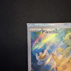 Pokemon TCG Scarlet & Violet Pikachu Promo #27 w/Pokemon Center Stamped Sealed - Image 5