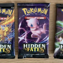 Pokemon Hidden Fates Booster Pack x4 Complete Art Set - Factory Sealed - Image 4