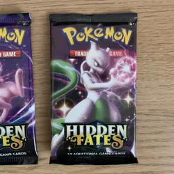Pokemon Hidden Fates Booster Pack x4 Complete Art Set - Factory Sealed - Image 5