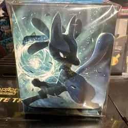 Pokemon Center Japan Import Deck Box Pokemon Lucario Aura Sphere ~ New - Image 1