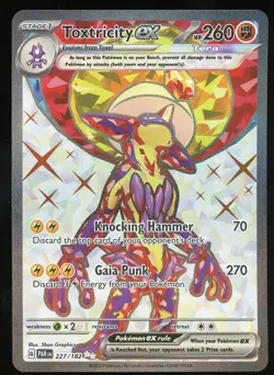 Pokemon TCG Toxtricity EX Holo Ultra Rare Full Art S&V Paradox Rift 227/182 NM - Image 1