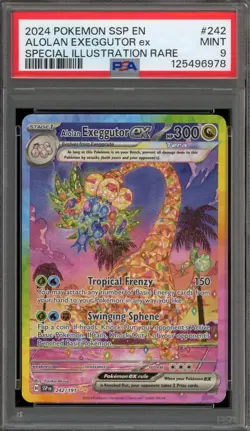Pokemon Alolan Exeggutor ex Surging Sparks Special Illustration Rare #242 PSA 9 - Image 1