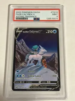 PSA 9 Ice Rider Calyrex V TG14 2022 Pokemon Sword & Shield Astral Radiance 2875 - Image 1