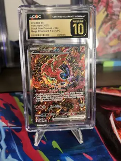 Oricorio ex CGC Pristine 10 Black Star Promo 024 Mega Charizard X UPC Pokemon - Image 1