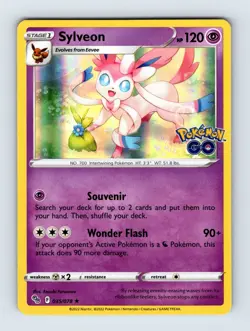 Sylveon - Pokemon Go 035/078 - Holo Rare - NM - Pokemon TCG - Image 1