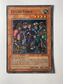 Yugioh Exiled Force LOD-023 Super Rare Unl Original Print (LP) - Image 1