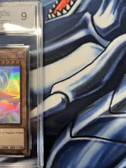 YuGiOh 2022 Dark Magician Girl GFP2-EN177 PGS 9 Ghost Rare 1st Edition - Image 2