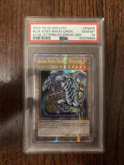 2023 Yu-Gi-Oh! LC01 Blue-Eyes White Dragon PSA 10 QCSE-Attribute Error PSA 10 - Image 1
