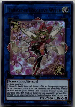 Trickstar Foxglove Witch Ultra Rare Duel Power DUPO-EN021 LP - Image 1