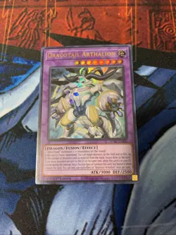 Yugioh! Dracotail Arthalion - JUSH-EN006 Ultra Rare 1st Edition NM - Image 1