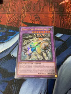 Yugioh! Dracotail Arthalion - JUSH-EN006 Ultra Rare 1st Edition NM - Image 3