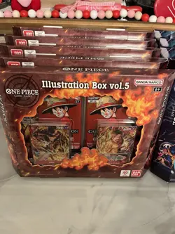 One Piece Illustration Box Vol 5 And 6 Bundle 10 Boxes Total 5 Of Each In Hand - Image 2