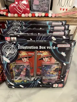 One Piece Illustration Box Vol 5 And 6 Bundle 10 Boxes Total 5 Of Each In Hand - Image 3