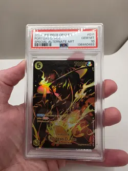2025 ONE PIECE OP12-LEGACY OF THE MASTER #011 PORTGAS D. ACE PSA 10 - Image 1