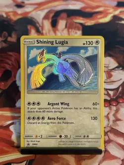 Pokemon TCG Shining Lugia Black Star Promo Card SM82 - Image 1