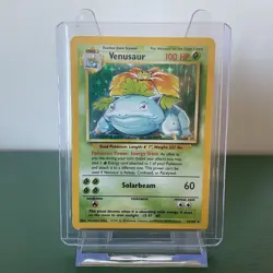 Venusaur 15/102 Pokemon Card TCG Base Set Unlimited Holo Rare HP - Image 1