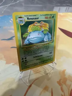 Venusaur 15/102 Holo Rare Base Set Unlimited - VINTAGE WOTC TCG Pokemon Card - Image 3