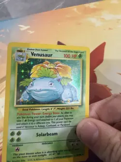 Venusaur 15/102 Holo Rare Base Set Unlimited - VINTAGE WOTC TCG Pokemon Card - Image 4