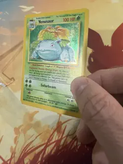 Venusaur 15/102 Holo Rare Base Set Unlimited - VINTAGE WOTC TCG Pokemon Card Dmg - Image 5
