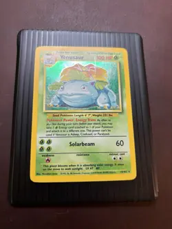 Pokemon TCG Card Venusaur Holo Rare Base Set 15/102 HP - Image 2